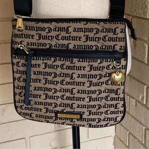 Juicy Couture Brown Purse Shoulder Crossbody Bag Y2K Spellout Paris Hilton Charm
